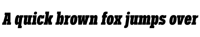 Preview of FONTSPRING DEMO - Palo Slab Comp Xbold Oblique Regular font