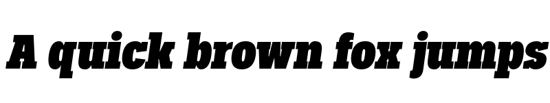 Preview of FONTSPRING DEMO - Palo Slab Cond Black Oblique Regular font