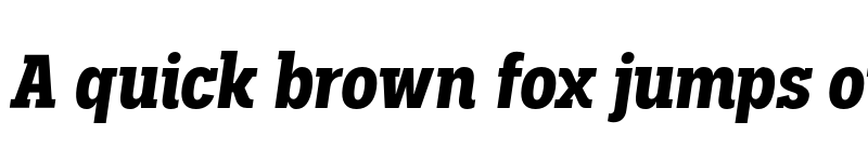 Preview of FONTSPRING DEMO - Palo Slab Cond Bold Italic font