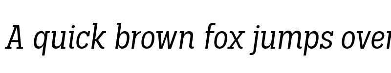 Preview of FONTSPRING DEMO - Palo Slab Cond Italic font