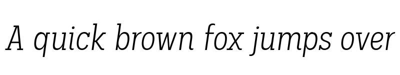 Preview of FONTSPRING DEMO - Palo Slab Cond Light Italic font