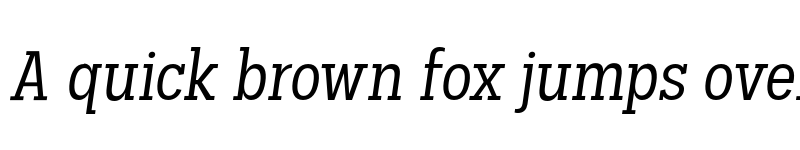 Preview of FONTSPRING DEMO - Palo Slab Cond Oblique Regular font