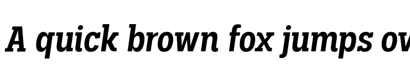 Preview of FONTSPRING DEMO - Palo Slab Cond Semibold Italic font