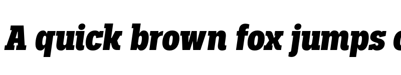 Preview of FONTSPRING DEMO - Palo Slab Cond Xbold Italic font