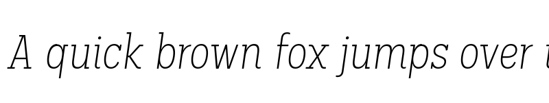 Preview of FONTSPRING DEMO - Palo Slab Cond Xlight Italic font
