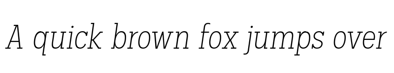 Preview of FONTSPRING DEMO - Palo Slab Cond Xlight Oblique Regular font