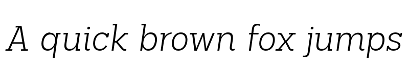 Preview of FONTSPRING DEMO - Palo Slab Light Italic font