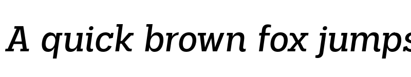 Preview of FONTSPRING DEMO - Palo Slab Medium Italic font