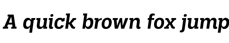 Preview of FONTSPRING DEMO - Palo Slab Semibold Italic font