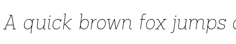 Preview of FONTSPRING DEMO - Palo Slab Thin Italic font