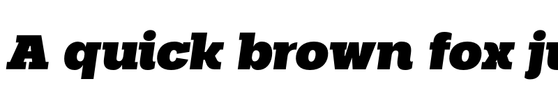 Preview of FONTSPRING DEMO - Palo Slab Wide Black Italic font