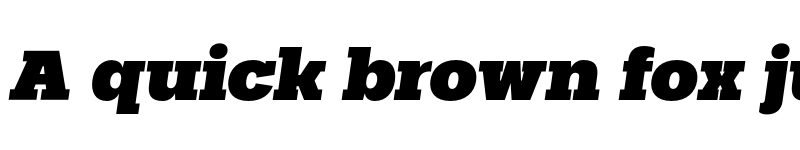 Preview of FONTSPRING DEMO - Palo Slab Wide Black Oblique Regular font