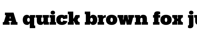 Preview of FONTSPRING DEMO - Palo Slab Wide Black Regular font