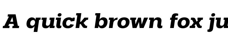 Preview of FONTSPRING DEMO - Palo Slab Wide Bold Italic font