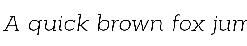 Preview of FONTSPRING DEMO - Palo Slab Wide Light Italic font