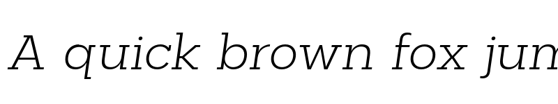 Preview of FONTSPRING DEMO - Palo Slab Wide Light Oblique Regular font