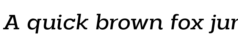 Preview of FONTSPRING DEMO - Palo Slab Wide Medium Italic font