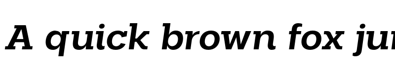 Preview of FONTSPRING DEMO - Palo Slab Wide Semibold Italic font