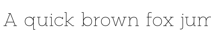 Preview of FONTSPRING DEMO - Palo Slab Wide Thin Regular font