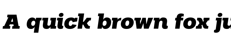 Preview of FONTSPRING DEMO - Palo Slab Wide Xbold Italic font