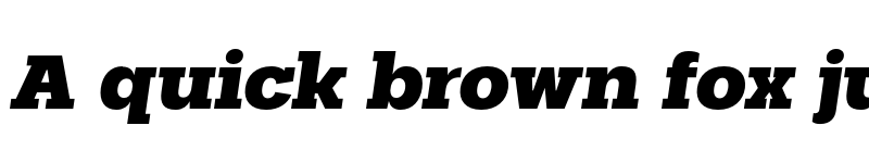 Preview of FONTSPRING DEMO - Palo Slab Wide Xbold Oblique Regular font