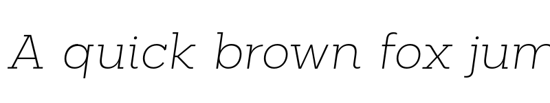 Preview of FONTSPRING DEMO - Palo Slab Wide Xlight Italic font