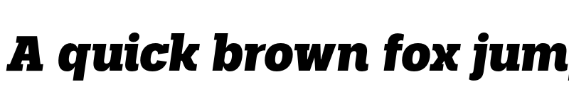 Preview of FONTSPRING DEMO - Palo Slab Xbold Italic font