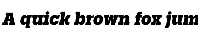 Preview of FONTSPRING DEMO - Palo Slab Xbold Oblique Regular font