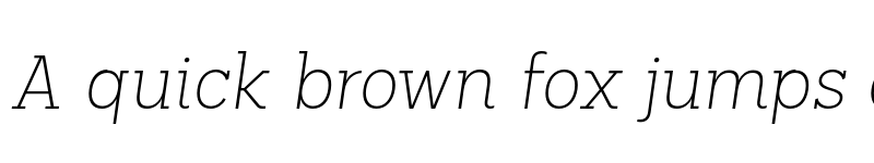 Preview of FONTSPRING DEMO - Palo Slab Xlight Italic font