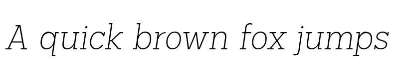 Preview of FONTSPRING DEMO - Palo Slab Xlight Oblique Regular font