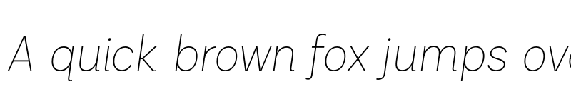 Preview of FONTSPRING DEMO - Palo Thin Italic Regular font