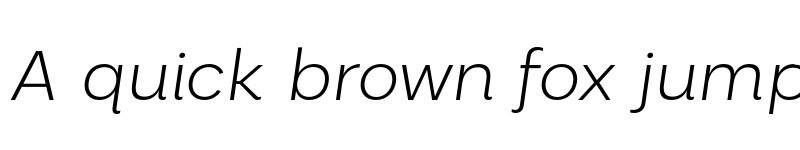 Preview of FONTSPRING DEMO - Palo Wide Light Italic Regular font