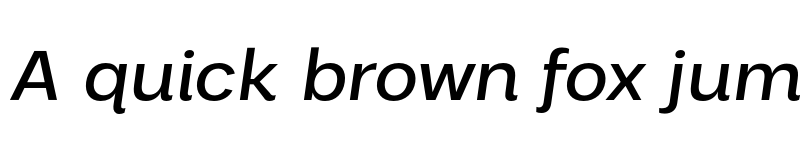 Preview of FONTSPRING DEMO - Palo Wide Medium Italic Regular font