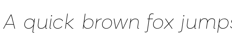 Preview of FONTSPRING DEMO - Palo Wide Thin Italic Regular font