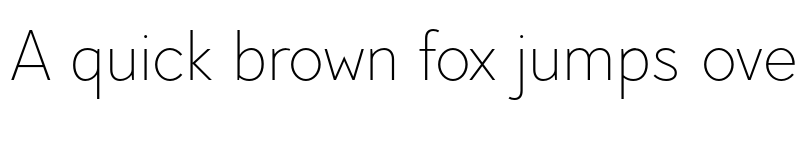 Preview of FONTSPRING DEMO - Pani Sans ExtraLight Regular font