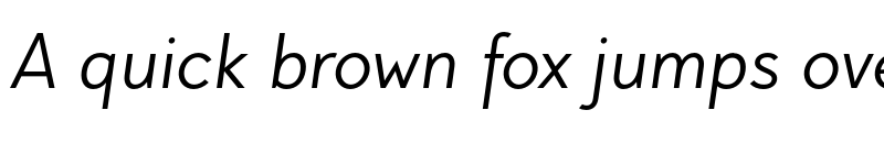 Preview of FONTSPRING DEMO - Pani Sans Italic font