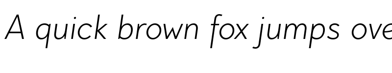 Preview of FONTSPRING DEMO - Pani Sans Light Italic font