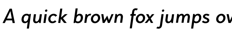 Preview of FONTSPRING DEMO - Pani Sans SemiBold Italic font