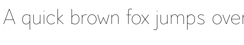 Preview of FONTSPRING DEMO - Pani Sans Thin Regular font