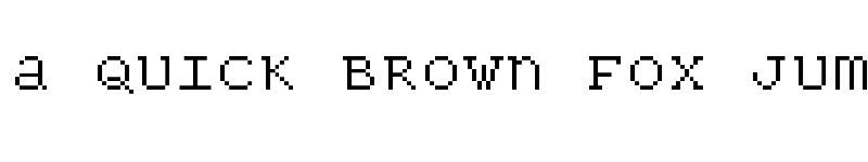 Preview of FONTSPRING DEMO - Panoptica Pixel Regular font