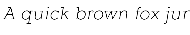 Preview of FONTSPRING DEMO - Paralex Thin Italic font