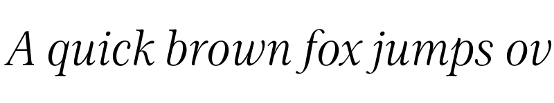 Preview of FONTSPRING DEMO - Patchouli Display Italic font