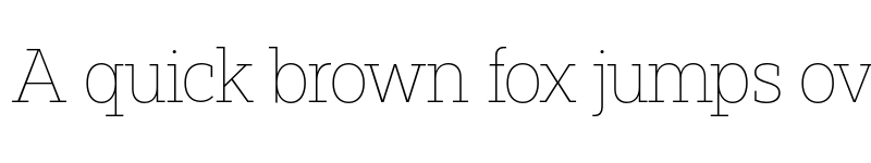 Preview of FONTSPRING DEMO - Paul Slab Thin Regular font