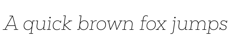 Preview of FONTSPRING DEMO - Peckham ExtraLight It Regular font