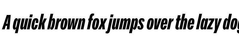 Preview of FONTSPRING DEMO - Peridot Latin Compressed Black Italic font