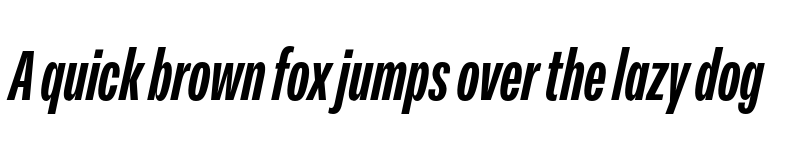 Preview of FONTSPRING DEMO - Peridot Latin Compressed ExBold Italic font