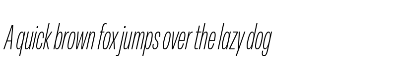 Preview of FONTSPRING DEMO - Peridot Latin Compressed ExLight Italic font