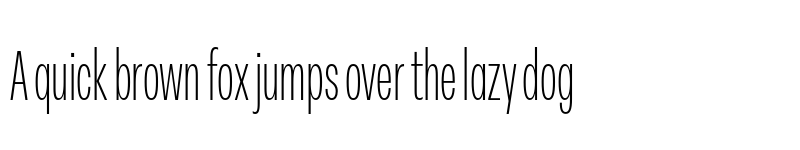 Preview of FONTSPRING DEMO - Peridot Latin Compressed ExLight Regular font
