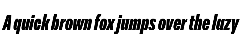 Preview of FONTSPRING DEMO - Peridot Latin Compressed Heavy Italic font