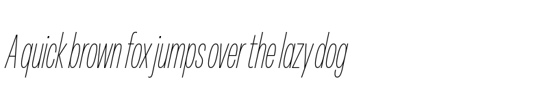 Preview of FONTSPRING DEMO - Peridot Latin Compressed Thin Italic font